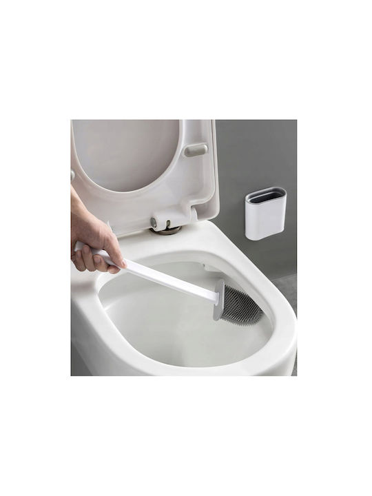 Ruhhy Kunststoff Badezimmer Toilettenbürste Weiß