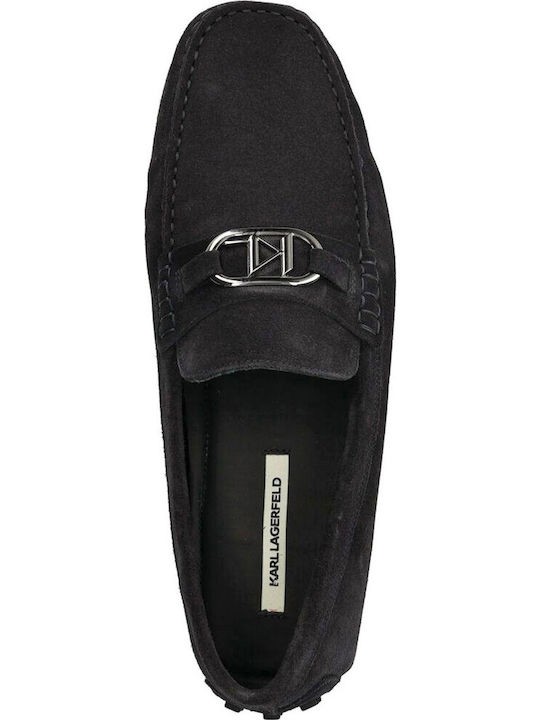 Suede Ανδρικά Loafers σε Μπλε Χρώμα