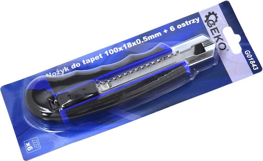 Geko Faltschneider mit Kunststoff Körper und Klingenbreite 18mm