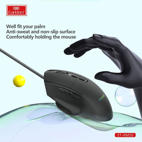 Earldom ET-KM10 Gaming Mouse Black