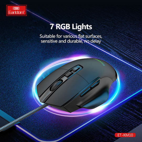 Earldom ET-KM10 Gaming Mouse Black