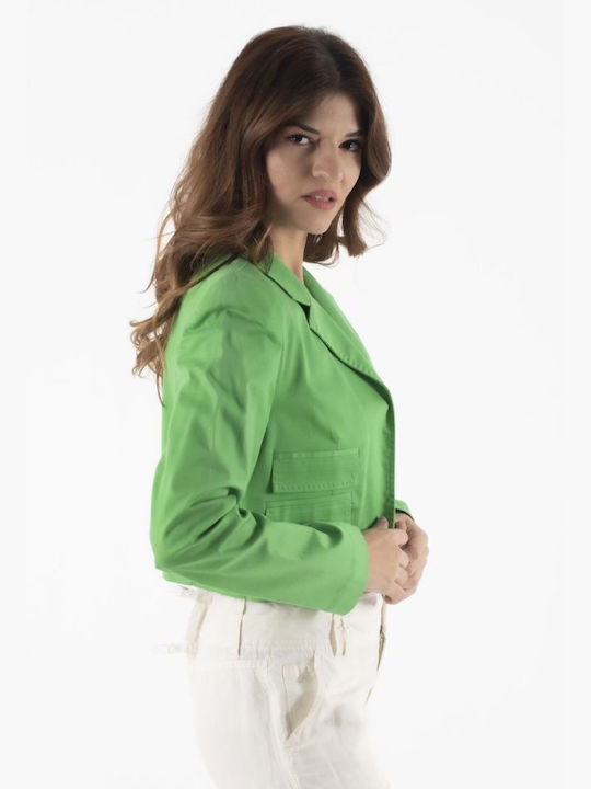 FIDELE Fidele Kurz Damen Blazer Green