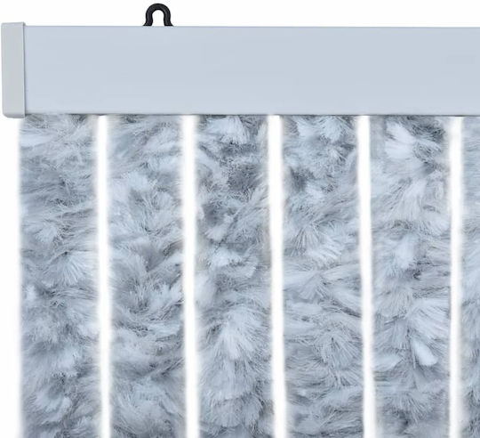 vidaXL Κουρτίνα Πόρτας από Ύφασμα Λευκή 100x230cm 377376
