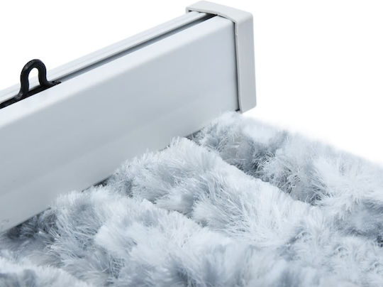 vidaXL Κουρτίνα Πόρτας από Ύφασμα Λευκή 100x230cm 377376