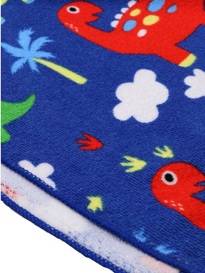 Tatu Moyo Kids Beach Poncho Dinosaurs Blue