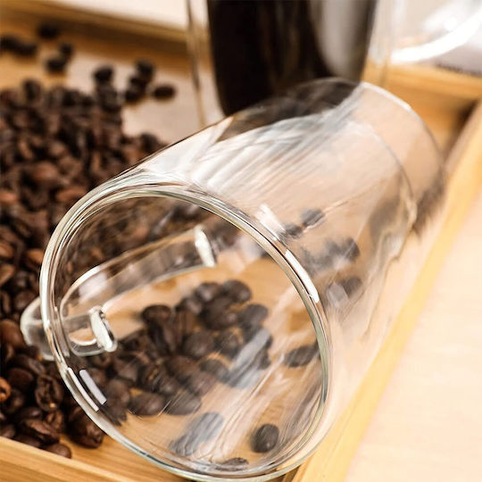 Quasar Σετ Φλιτζάνια Cappuccino Γυάλινα Διάφανα 250ml 4τμχ