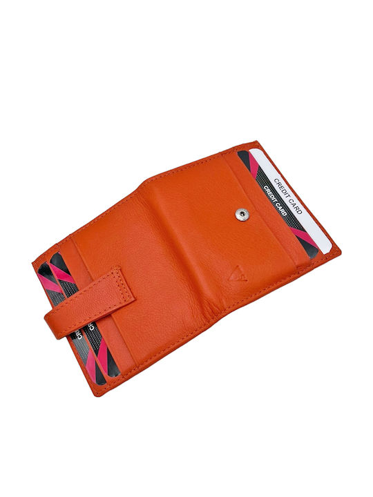 Leder Herren Geldbörse Karten Orange