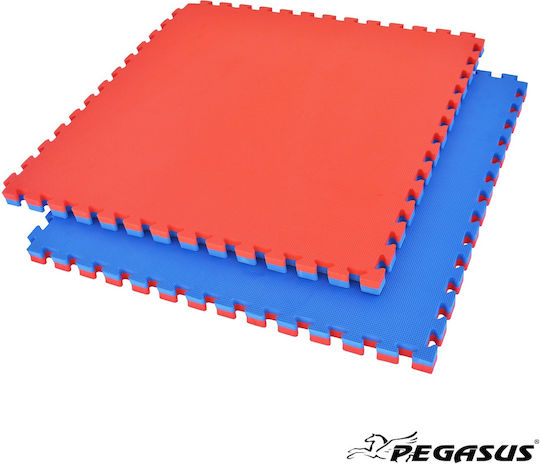 Pegasus Double Sided EVA Gym Floor Puzzle Mat Blue 100x100x4cm
