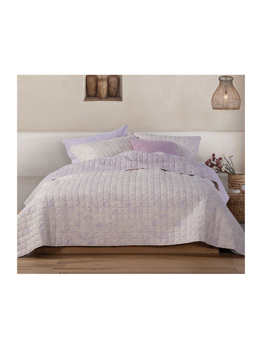 Nef-Nef Garnet Coverlet Queen Size Microfiber Mauve 230x240cm 035167