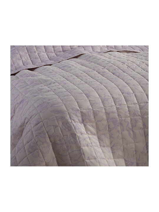 Nef-Nef Homeware Garnet Κουβερλί Υπέρδιπλο Microfiber Mauve 230x240cm