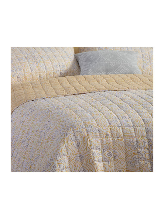 Nef-Nef Homeware Roman Coverlet Semi-double Microfiber Yellow 180x240cm