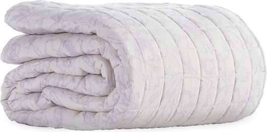 Nef-Nef Homeware Garnet Tagesdecke Übergröße Mikrofaser Mauve 230x240cm