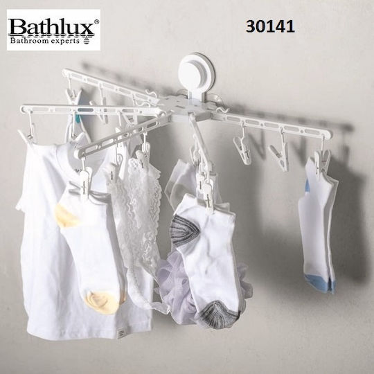 Bathlux Wäscheklammern Aus Kunststoff 52,5x30,5x15,2cm Weiße