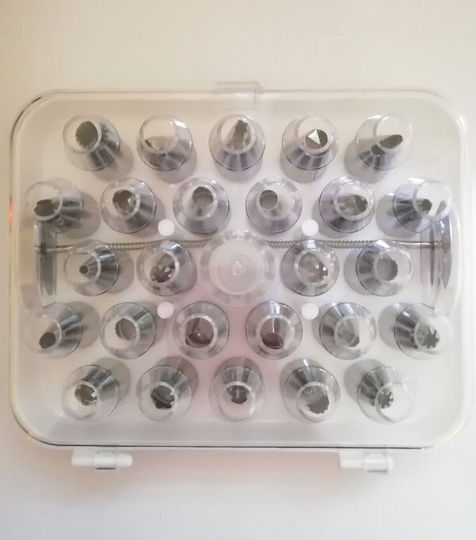 Διακόσμηση Τούρτας Set Konditorei Spritzbeutel Metallisch 16cm 30Stück