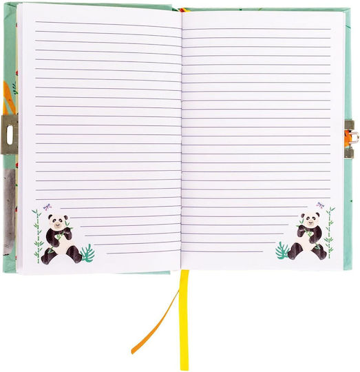 Floss & Rock Notizbuch Geregelt mit Schloss Mehrfarbig