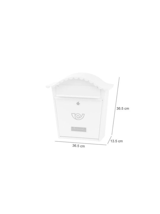 Strend Pro Cutie Poștală pentru Exterior Metalic în Culoarea Alb 36.5x13.5x36.5cm Strend Pro Cutie Poștală pentru Exterior Metalic în Culoarea Alb 36.5x13.5x36.5cm