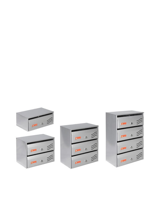 Viometal Outdoor Mailbox Metallic in White Color