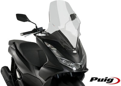 Puig V-Tech Line Touring Motorcycle Windshield & Windscreen Transparent Visor for Honda PCX 125 20637W