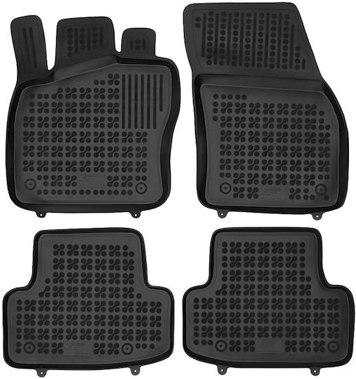 Rezaw Plast Set of Front and Rear Mats 5pcs for Skoda Karoq 2017+ Black