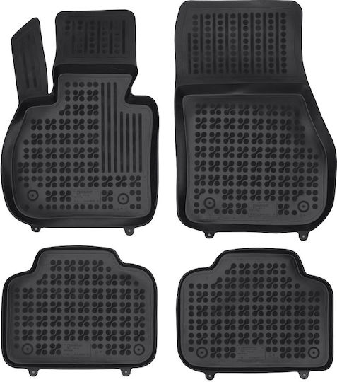 Rezaw Plast Set of Front and Rear Mats 5pcs Tray Type for Mini Countryman F60 Black