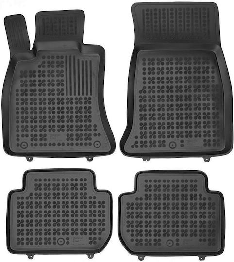 Rezaw Plast Set of Front and Rear Mats 5pcs for Kia Stinger 2018 2023 Black