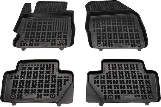 Rezaw Plast Set of Front and Rear Mats 5pcs for Ford Ka 2016 2020 Black