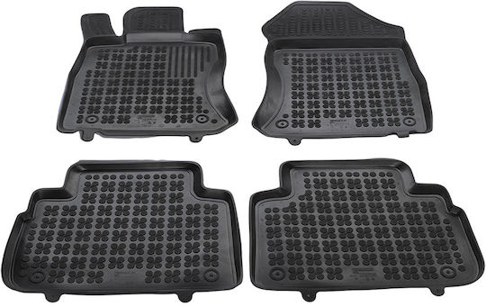 Rezaw Plast Set of Front and Rear Mats 5pcs for Mercedes-Benz V Subaru Forester 2019+ Black