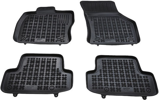 Rezaw Plast Car Mats Set Front and Back 5 Pieces for Audi Q2 2016 Black