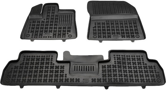 Rezaw Plast Σετ Μπροστινά και Πίσω Πατάκια 5τμχ για Peugeot Rifter Opel Combo Citroen Berlingo Μαύρα