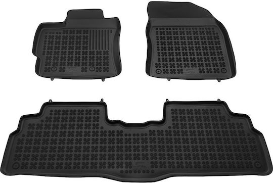 Rezaw Plast Set of Front and Rear Mats 5pcs for Toyota Verso 2009 2018 Black