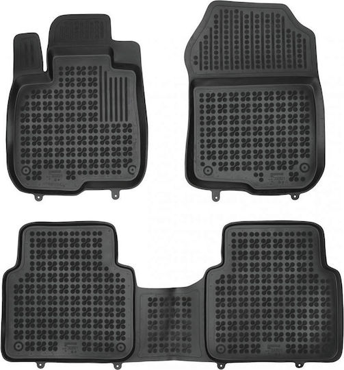 Rezaw Plast Set of Front and Rear Mats 5pcs for Mercedes-Benz V Honda CR-V 2017 2022 Black