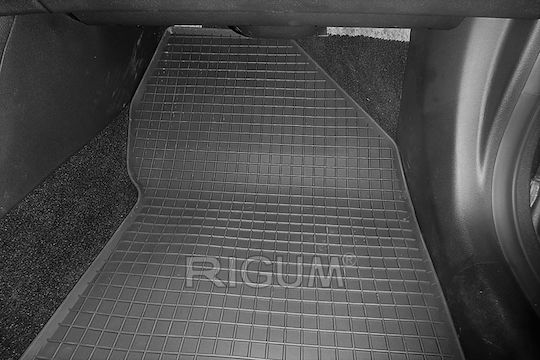 Rigum Set of Front and Rear Mats 4pcs for Hyundai Santa Fe 2020+ Black