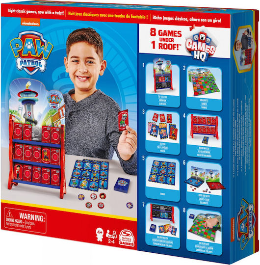 Joc de Societate Paw Patrol 8 Games Under 1 Roof pentru 2-4 Jucători 4+ Ani (EN) Spin Master