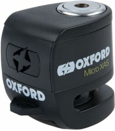 Oxford Micro XA5 Motorcycle Disc Brake Lock with Alarm & 5.5mm Pin in Black