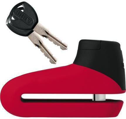 Abus 300 Κλειδαριά Δισκόφρενου Μοτοσυκλέτας με Διάμετρο Πείρου 10mm Κόκκινο Χρώμα