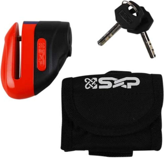SXP 502J Κλειδαριά Δισκόφρενου Μοτοσυκλέτας με Διάμετρο Πείρου 5mm Κόκκινο Χρώμα