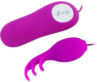 Baile Stimulator Clitoral Vibrator cu Telecomandă 7.4cm BI-014142 Roz