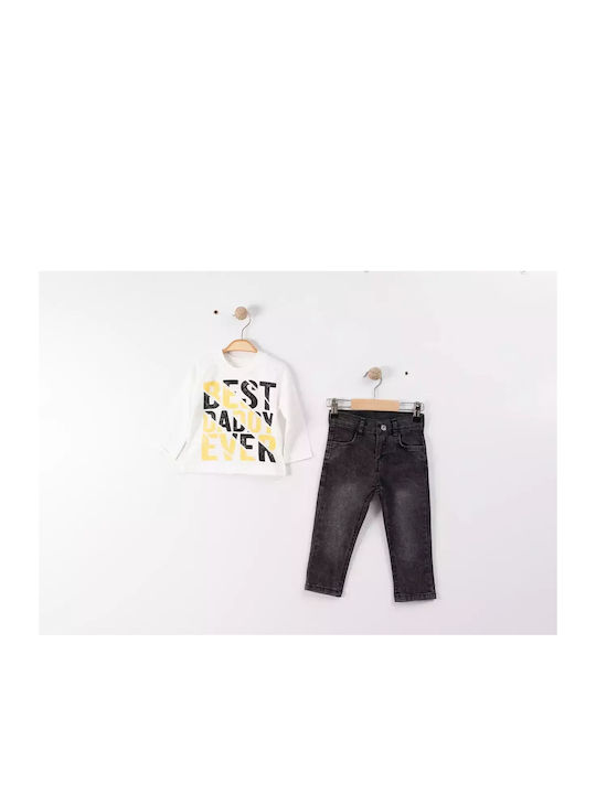 Trendy Shop Kinder Set mit Hose Sommer 3Stück HAKI