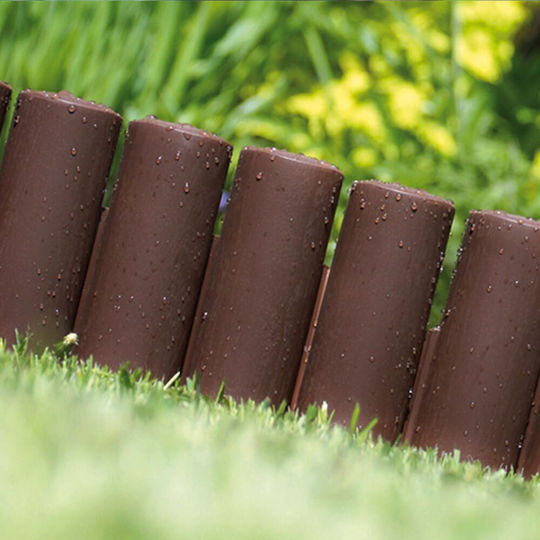 Prosperplast Plastic Garden Border in Brown Color xcm