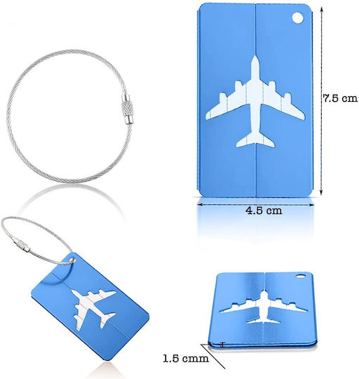 Quasar Blue Luggage Label