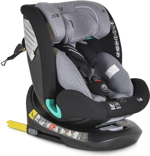 Cangaroo Quill 360° Baby Car Seat i-Size with Isofix Gray