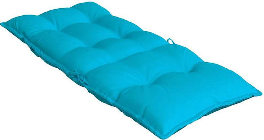 vidaXL Waterproof Garden Chair Cushion with Backrest Turquoise 6 Pieces 50x120cm