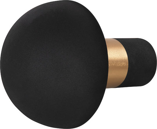 HomeMarkt PUNE Metal Table Lamp for Socket E27 with Black Shade and Base