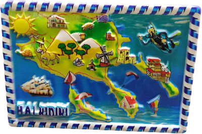 Tourist Souvenir Magnet – Set of 12pcs Resin Magnet Halkidiki 678302 678302