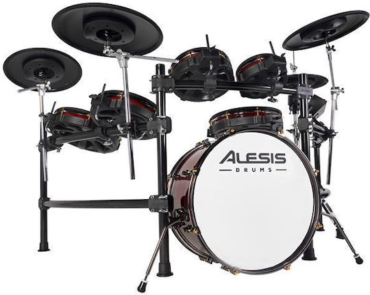 Alesis Electronic Drums Strata Prime In Black Colour With Stool Headphones And Drumsticks