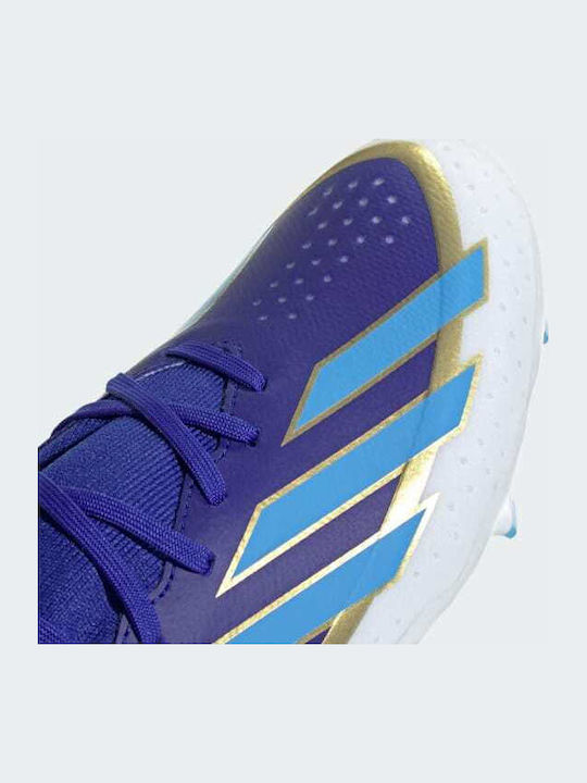 adidas X Crazyfast League Messi Football Shoes with Cleats Lucid Blue / Blue Burst / Cloud White