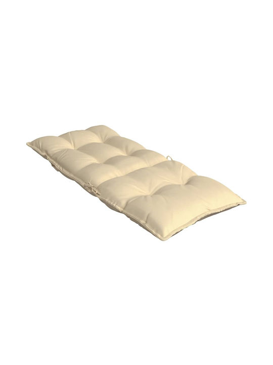 vidaXL Wasserdichtes Gartenstuhlkissen mit Rückenlehne Beige 4 Stück 50x120cm