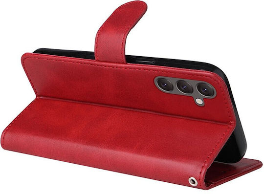 Samsung Wallet Leather Red (Galaxy A25 5G)