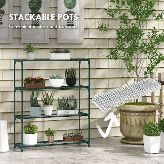 Outsunny Pot Stand Green 89cmx28cmx107cmcm.