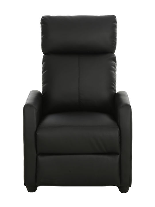 Fray Relaxsessel Friseurwaschbecken aus Kunstleder Schwarz 67x74x109cm